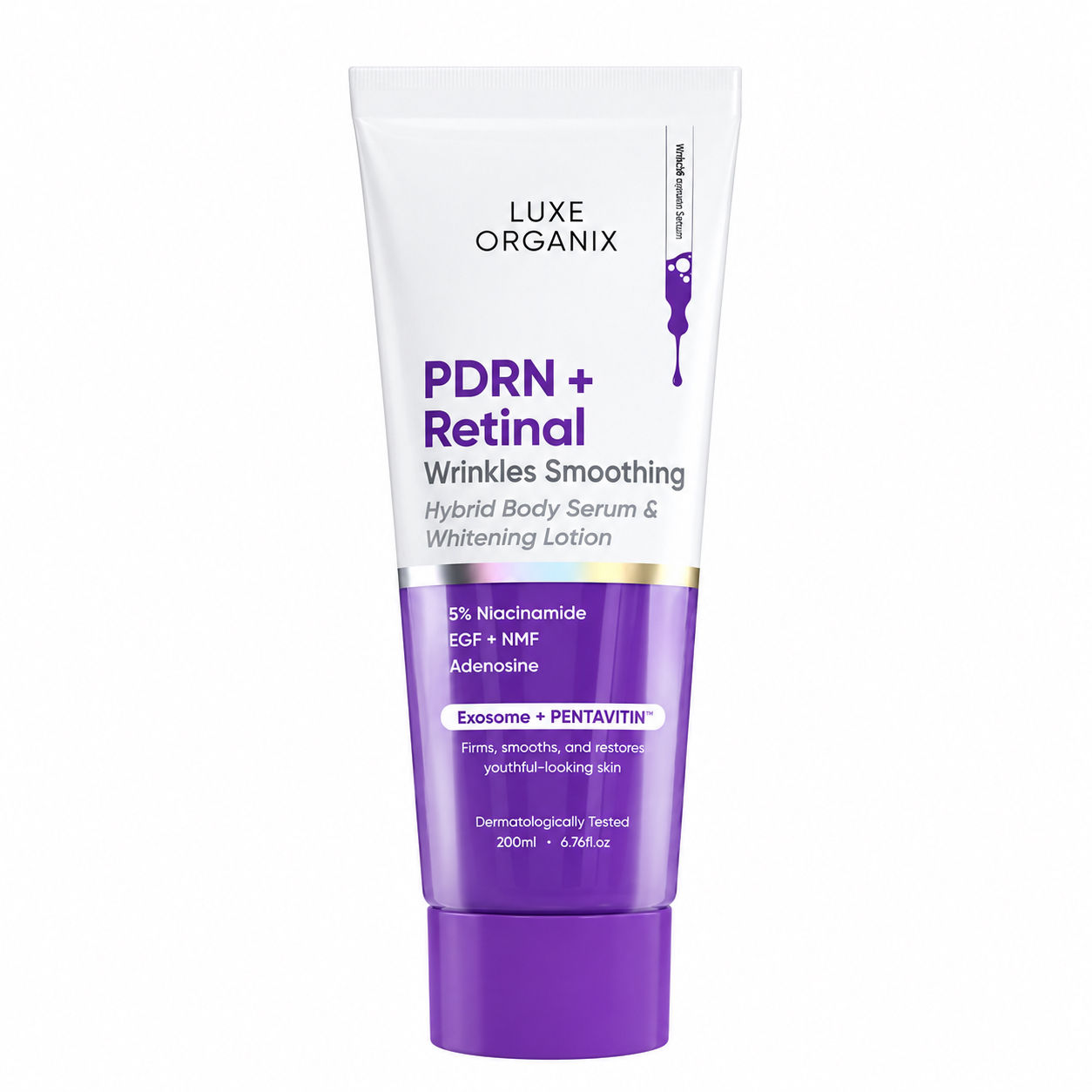 LUXE ORGANIX PDRN Plus Retinal Wrinkles Smoothing Hybrid Body Serum 200ml