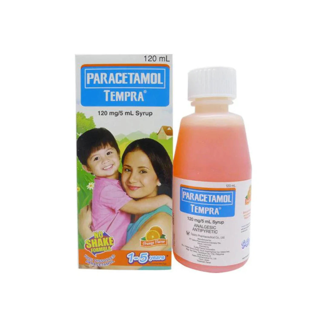 Paracetamol Tempra Syrup 120ml (Orange