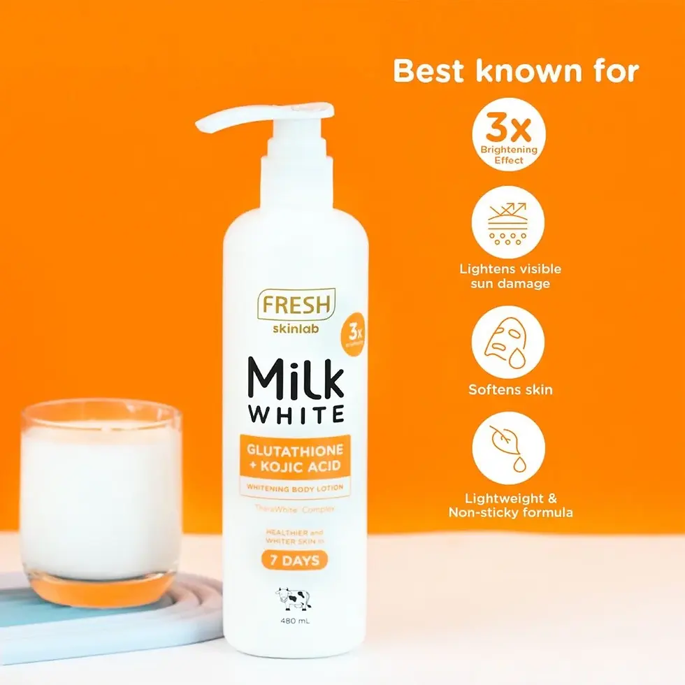 Thumbnail: Fresh Skinlab Milk White Glutathione + Kojic Acid Body Lotion 480ml
