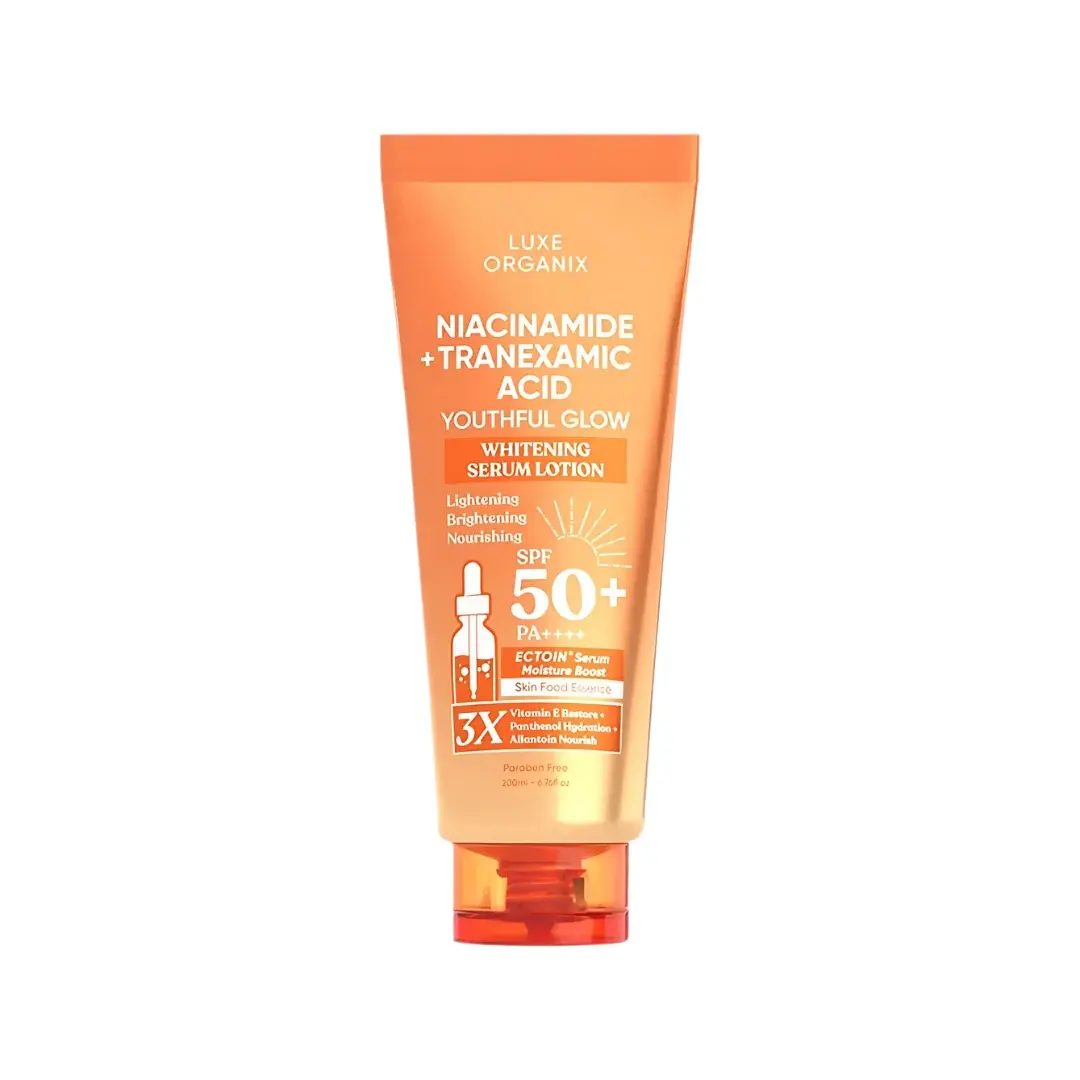 Luxe Organix Niacinamide + Tranexamic Acid Youthful Glow Whitening Serum Lotion