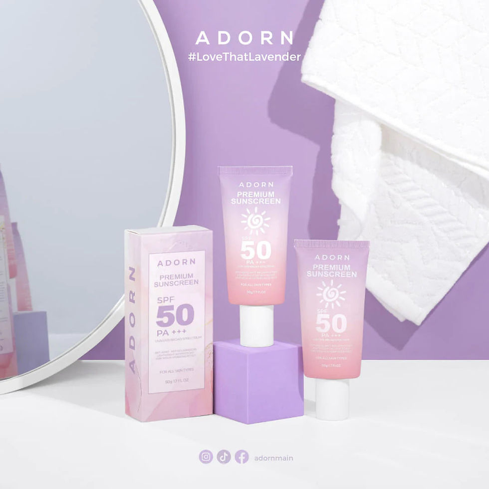 Thumbnail: Adorn Premium Sunscreen SPF50 PA+++UVA/UVB Broad Spectrum 50g