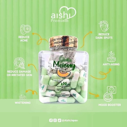 melony glutathione Aishi Gluta Advanced White x10 / Gluta Melony 7in1 Thai Beauty Shop Gluta Melony 7in1
