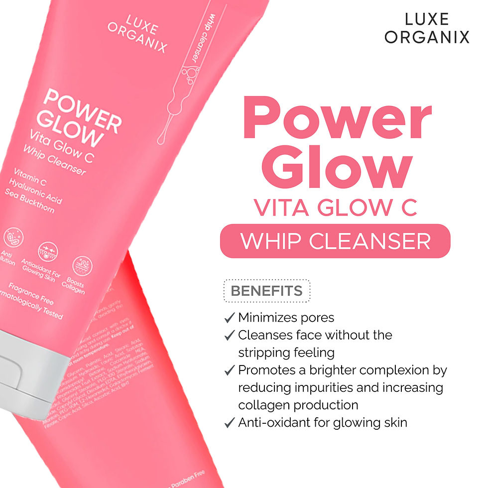 Thumbnail: Luxe Organix Power Glow Creamy Whip Cleanser 150ml