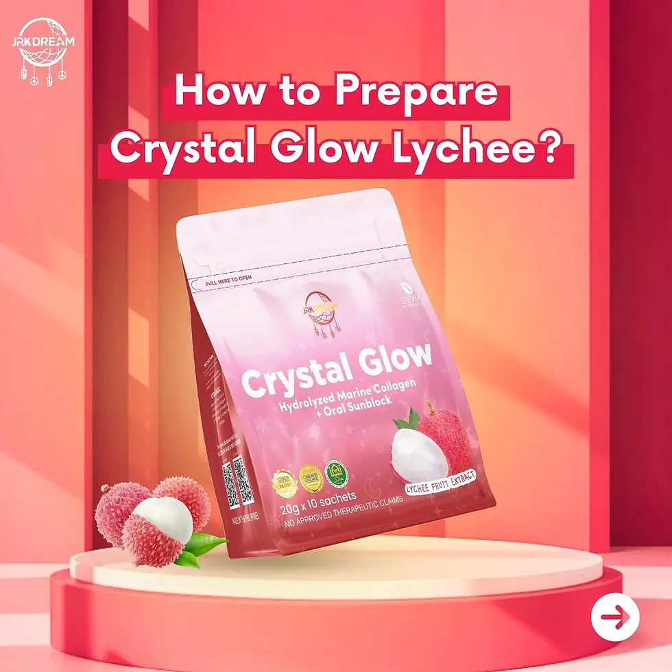Thumbnail: Crystal Glow Lychee Collagen & Glutathione Drink 10s 