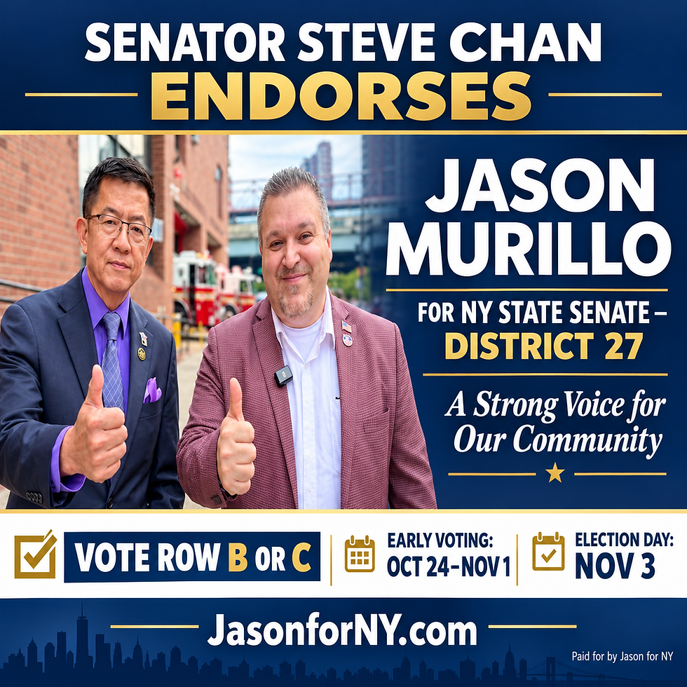 Senator Steve Chan Endorses Jason Murillo