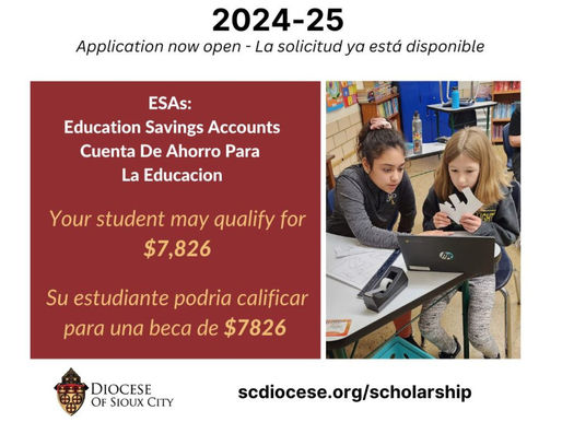 Educational Savings Accounts (ESAs) - June 24 and 29, 2024