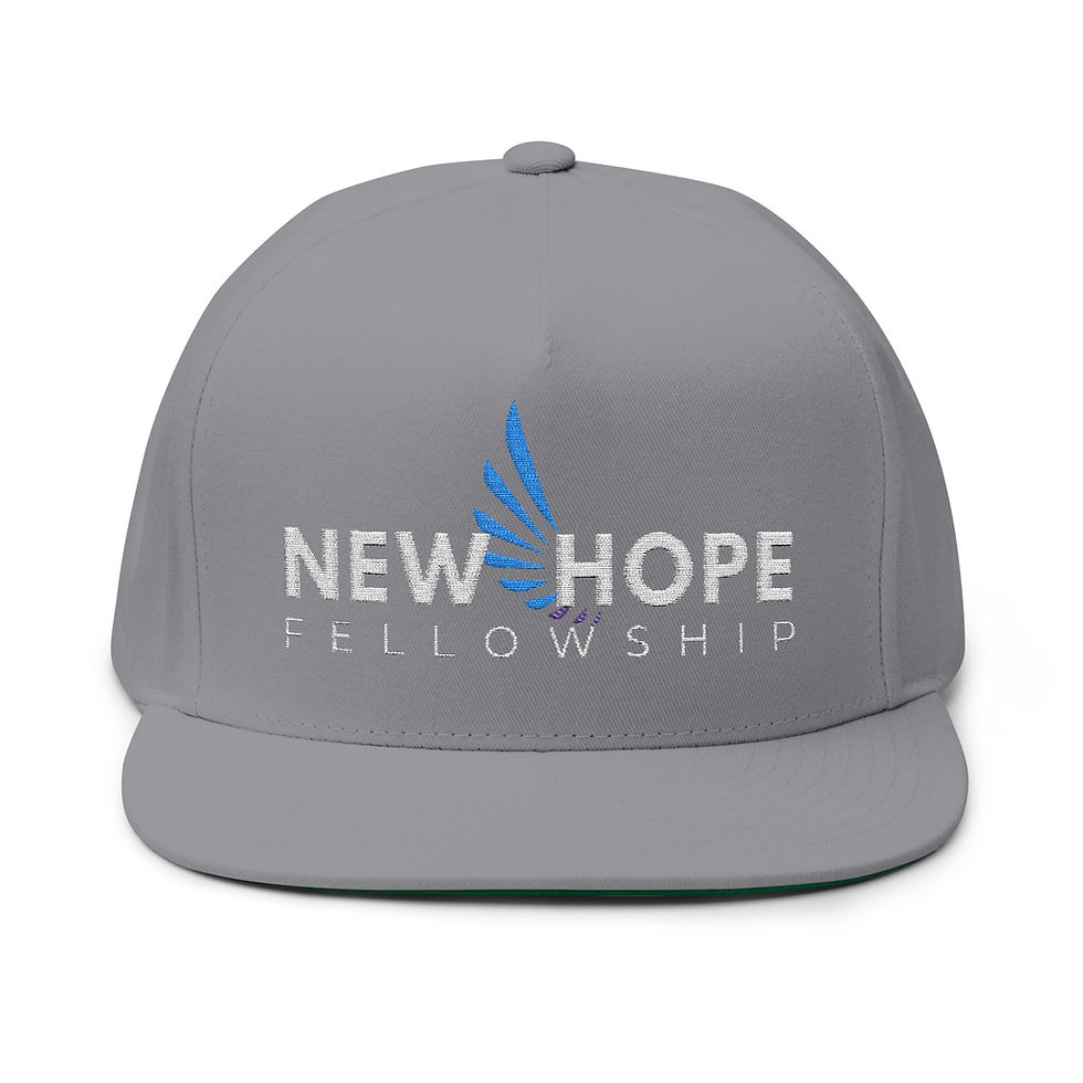 Thumbnail: Embroidered Flat Bill Cap for New Hope Fellowship - Stylish Adjustable Cap, 