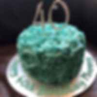 buttercream rose 40th cake vinescakes