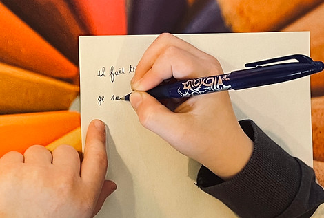 Bilan de l'écriture manuscrite- Enfants et adolescents-Chartres (Thivars)