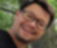Smiling man in forest