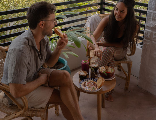 Breakfast on terrace Kelani
