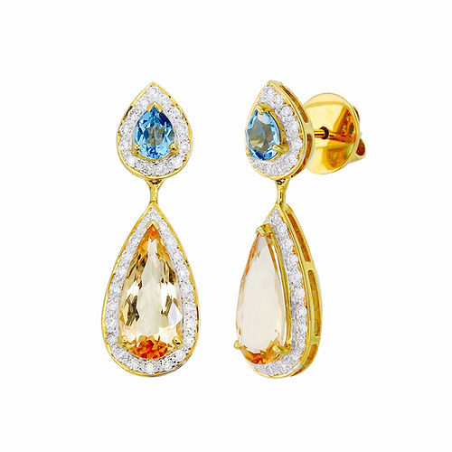 Golden Dew Drops Earrings