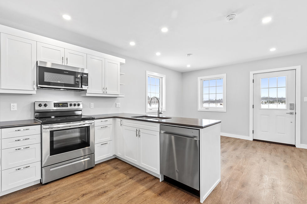 Custom residential home construction project - kitchen