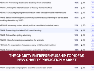 The Charity Entrepreneurship top ideas new charity prediction market