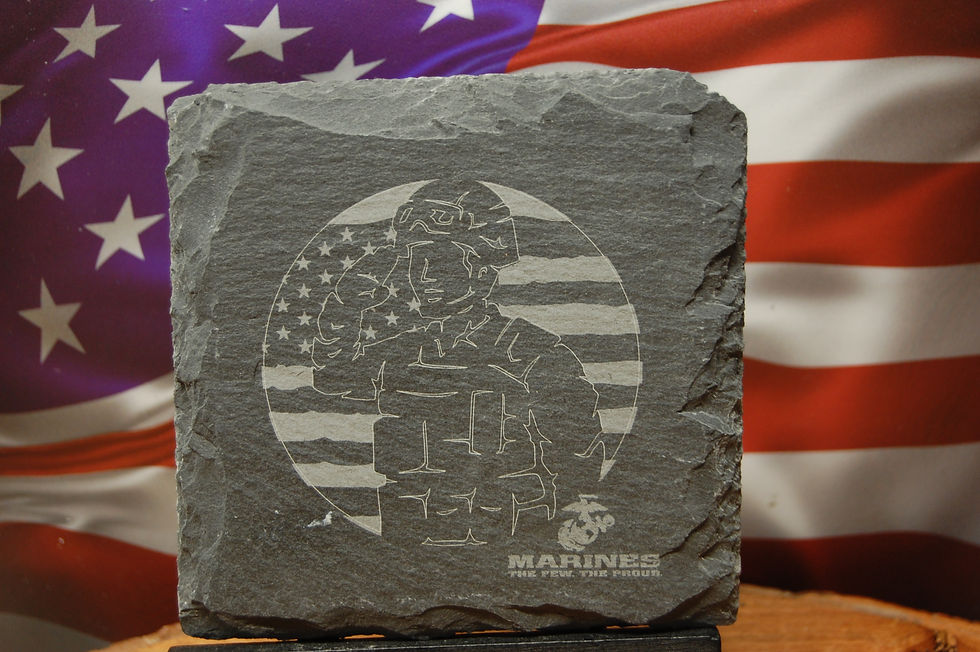 Thumbnail: Military slate coasters