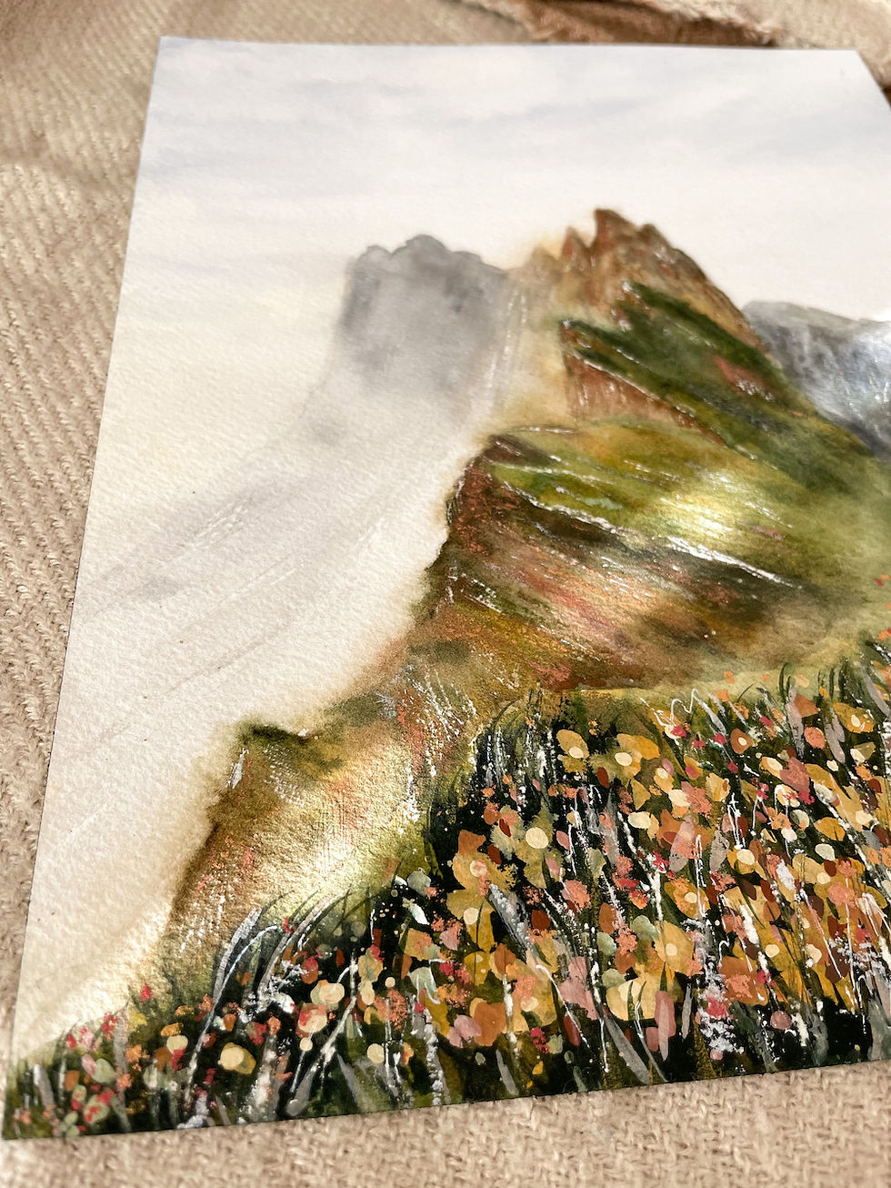 Thumbnail: Misty Mountain Italian Alps | Nature Wall Decor | Mountain Artwork
