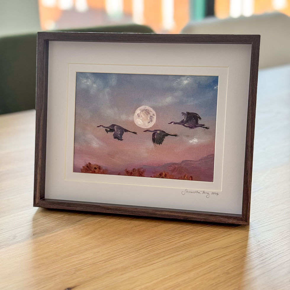 Thumbnail: Moonlight Cranes III