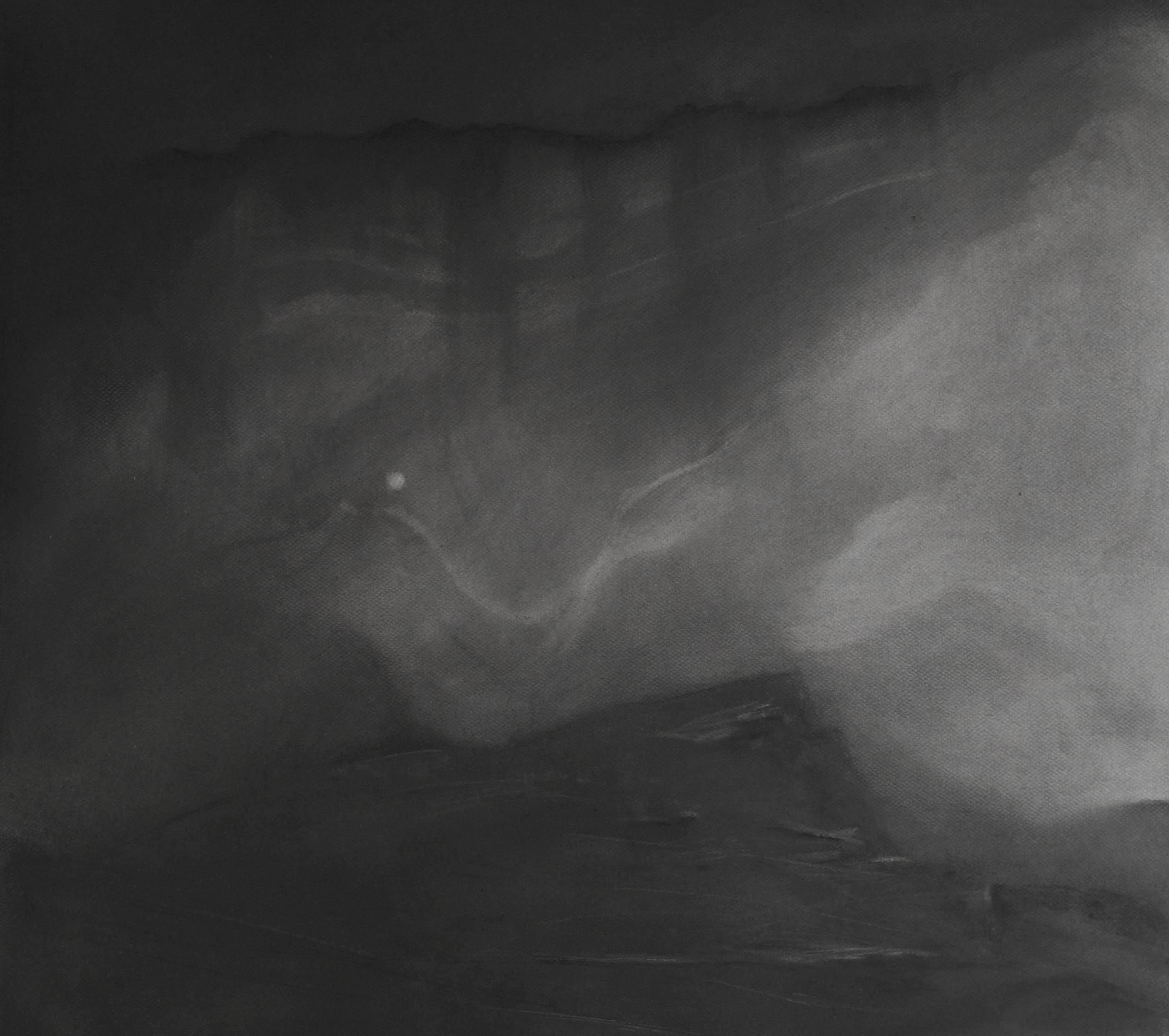 Fusain Vapeur nocturne 59x64 2012