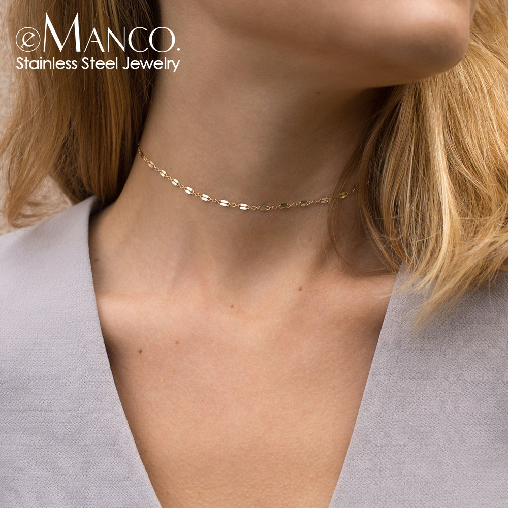 e-Manco DIY Multi Layered Necklace for Women Pendant Stainless Steel Necklace Wo
