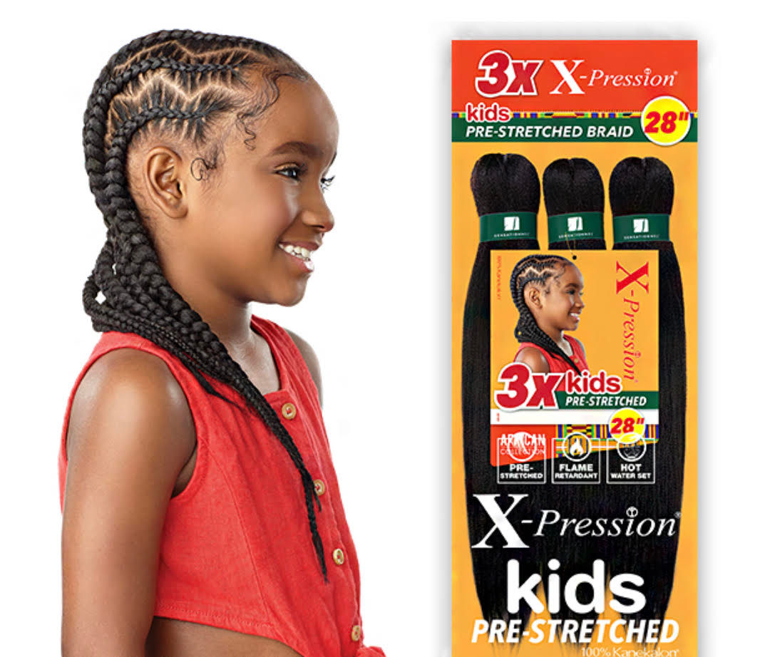 3X X- Pression Kids Braid Hair 28"