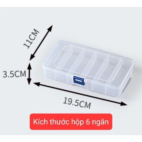 Hình thu nhỏ: Hộp nhựa chia ngăn 6 ô