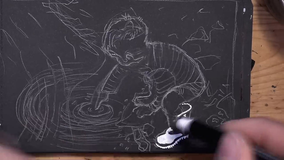 Thumbnail: Posca white multi-material drawing pen