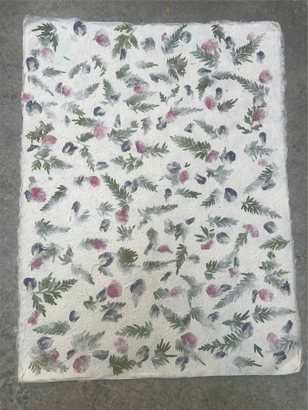 Hình thu nhỏ: Giấy dó Ép Hoa