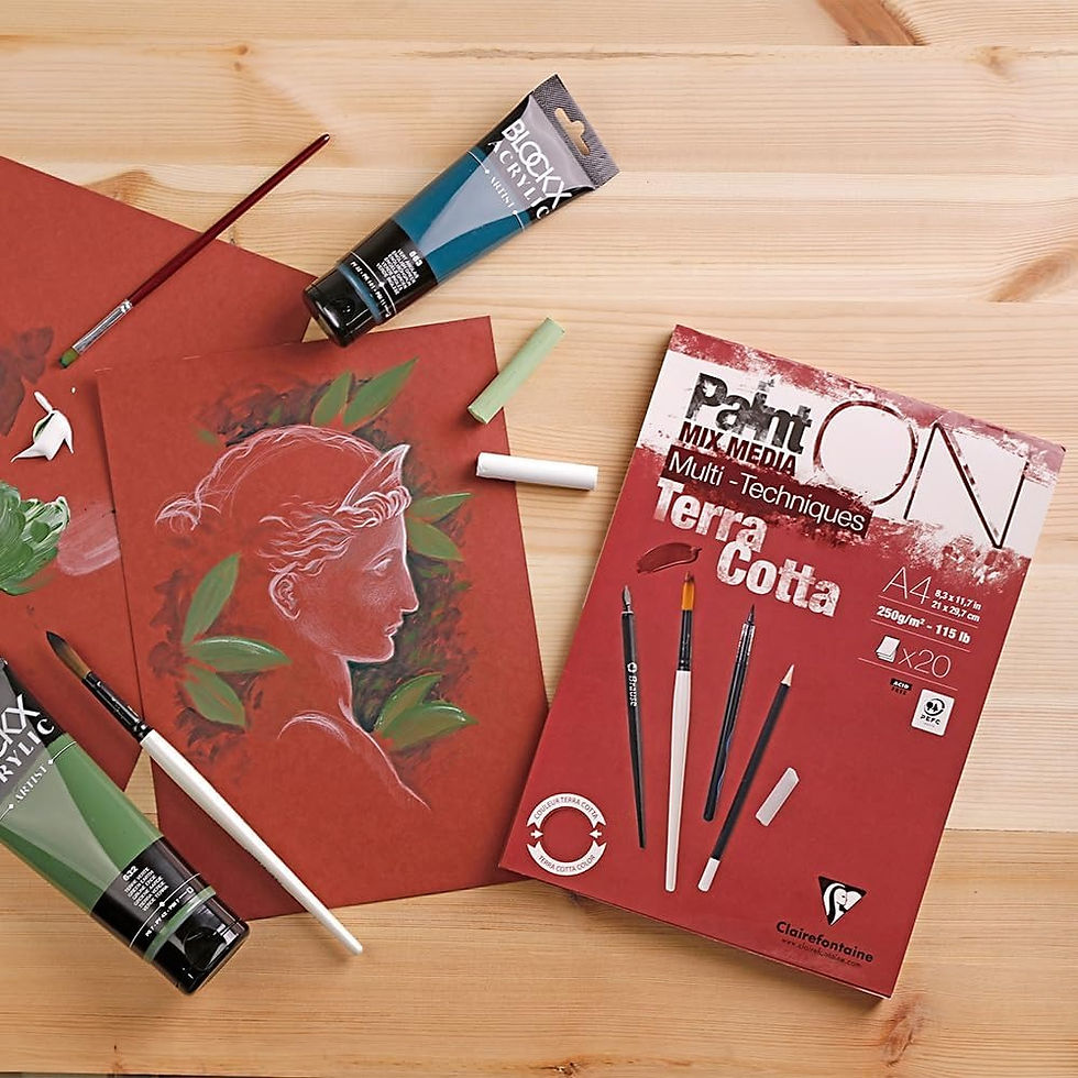 Thumbnail: Sổ giấy màu Clairefontaine Paint On Terra Cotta 250gsm