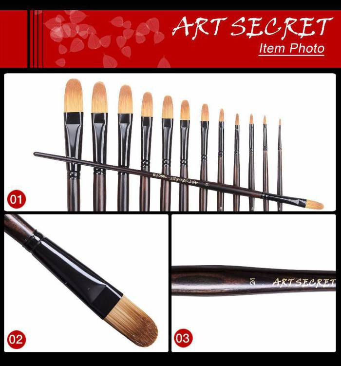Hình thu nhỏ: Cọ Art Secret 1590FB (Đầu Oval - Filbert)