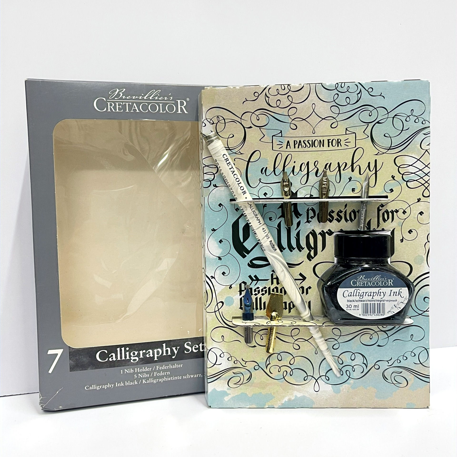 Calligraphy Cretacolor 7-piece pen and ink set