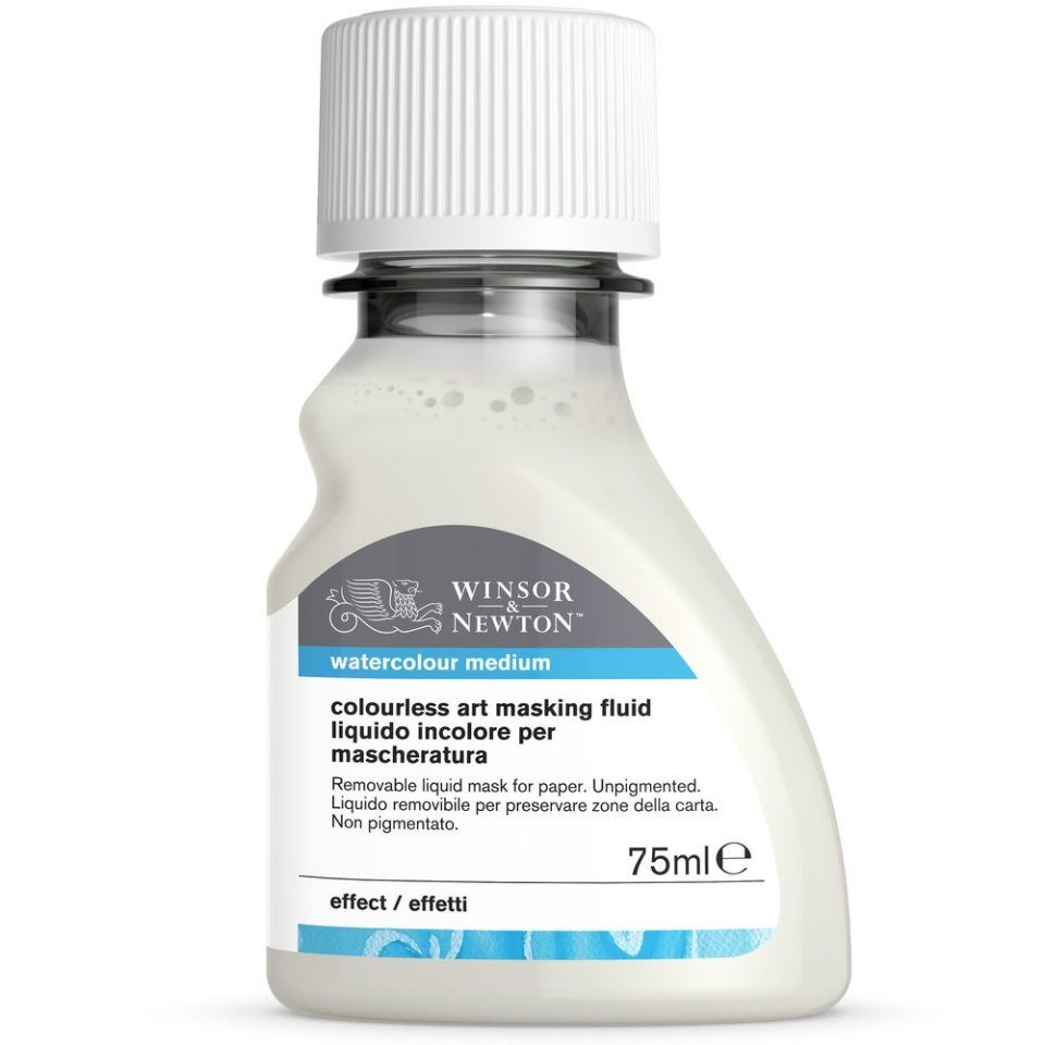 Hình thu nhỏ: Keo chặn màu nước không màu Colourless Art Masking Fluid Winsor & Newton