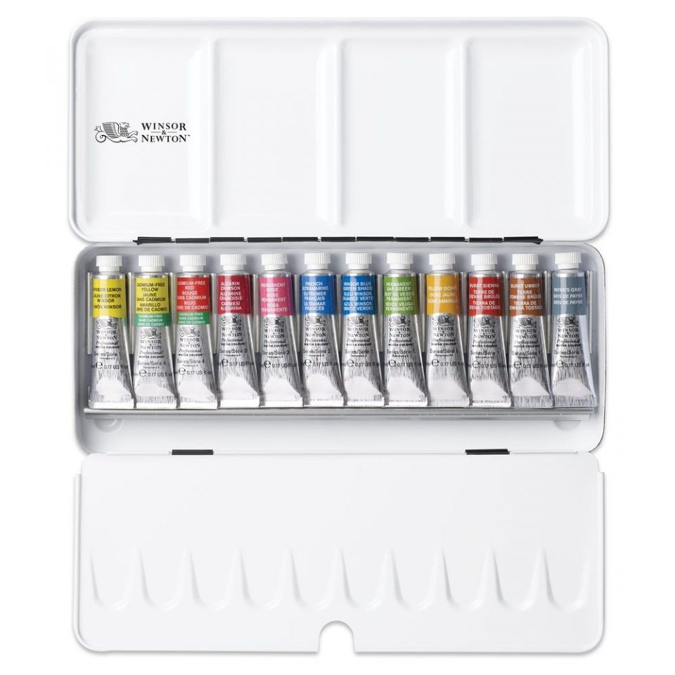 Hình thu nhỏ: Bộ màu nước cao cấp Winsor & Newtons Set 12 Tube Travel