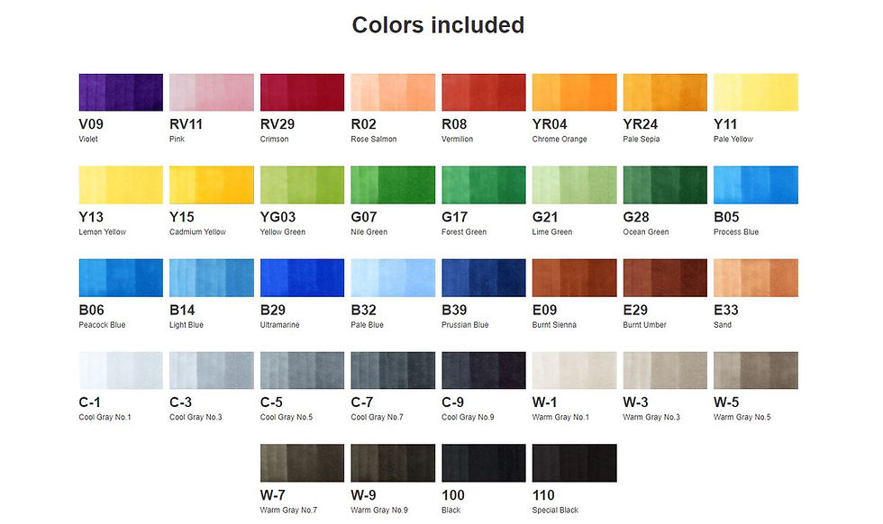 Hình thu nhỏ: Set Marker Copic Sketch 36 màu