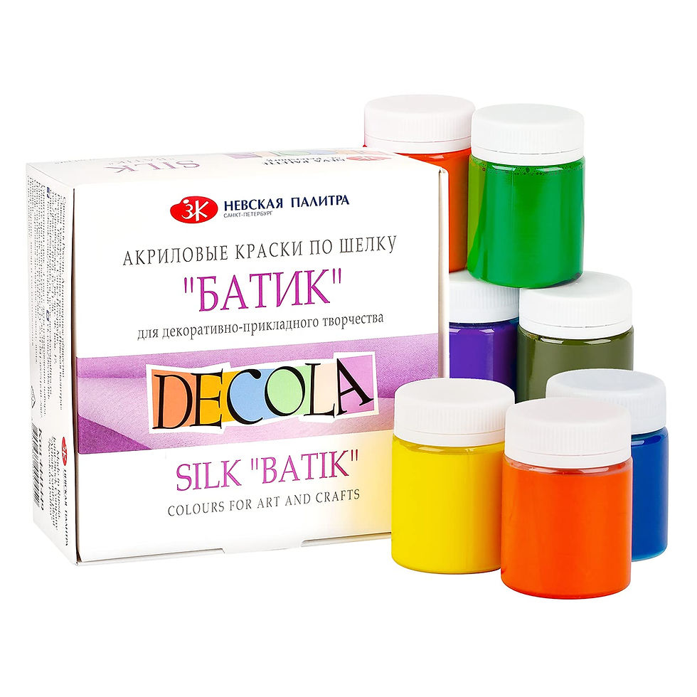 Hình thu nhỏ: Bộ màu vẽ lụa Decola 9x20ml - Decola Set Silk