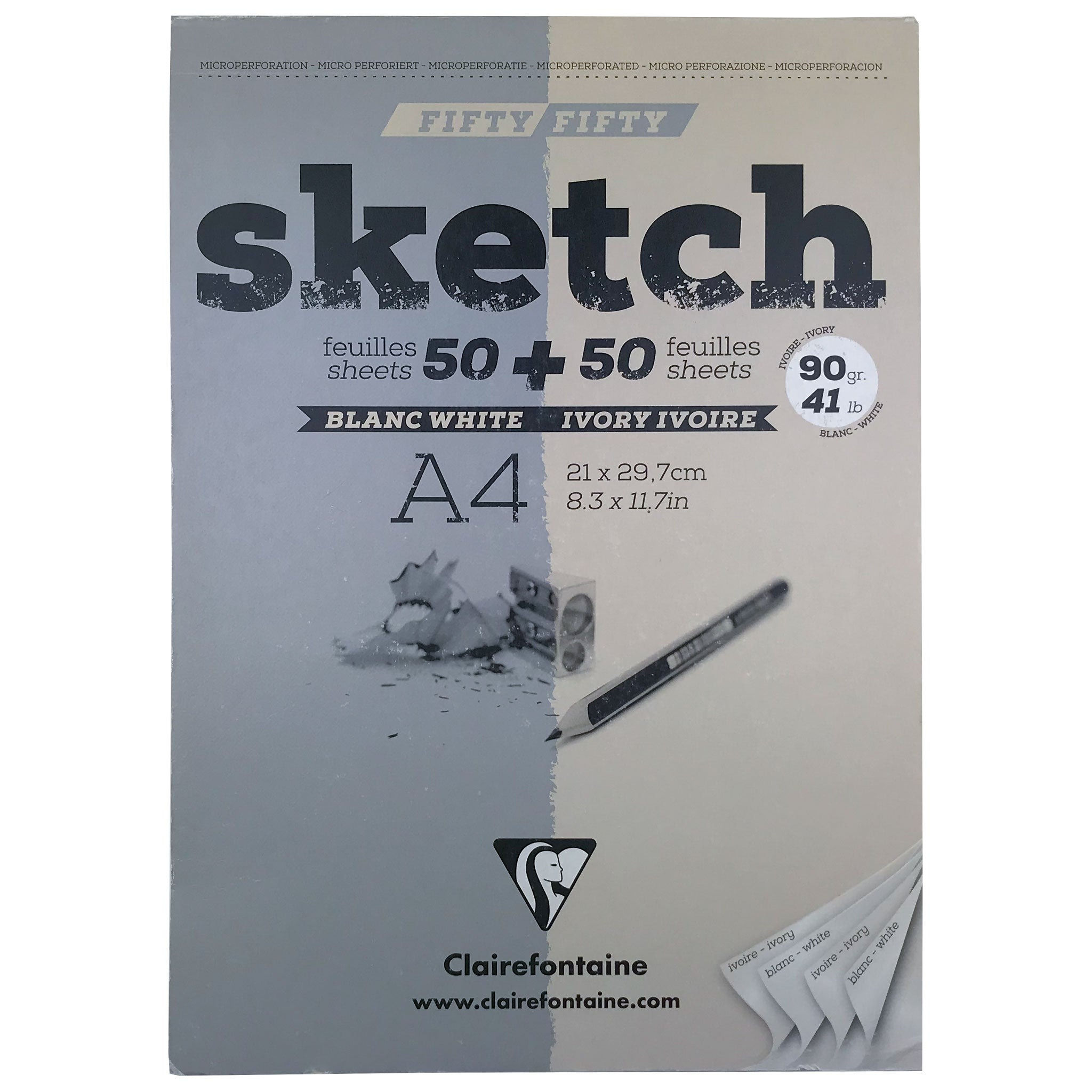 Sổ Sketch white & ivory 90gsm