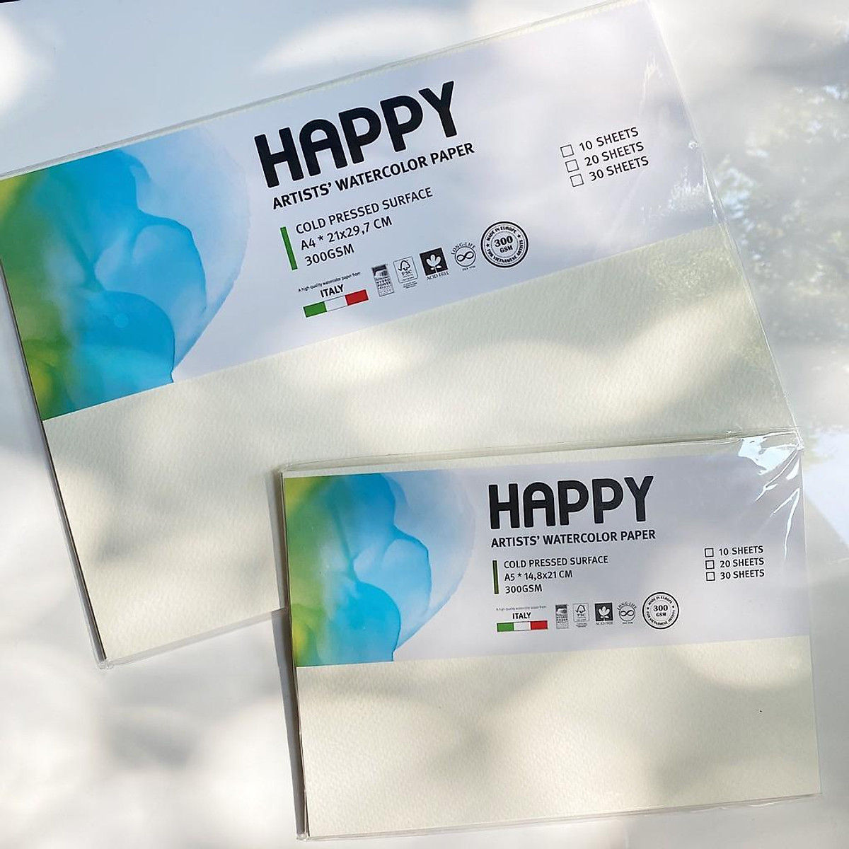 Giấy xấp Happy vân sần 300gsm
