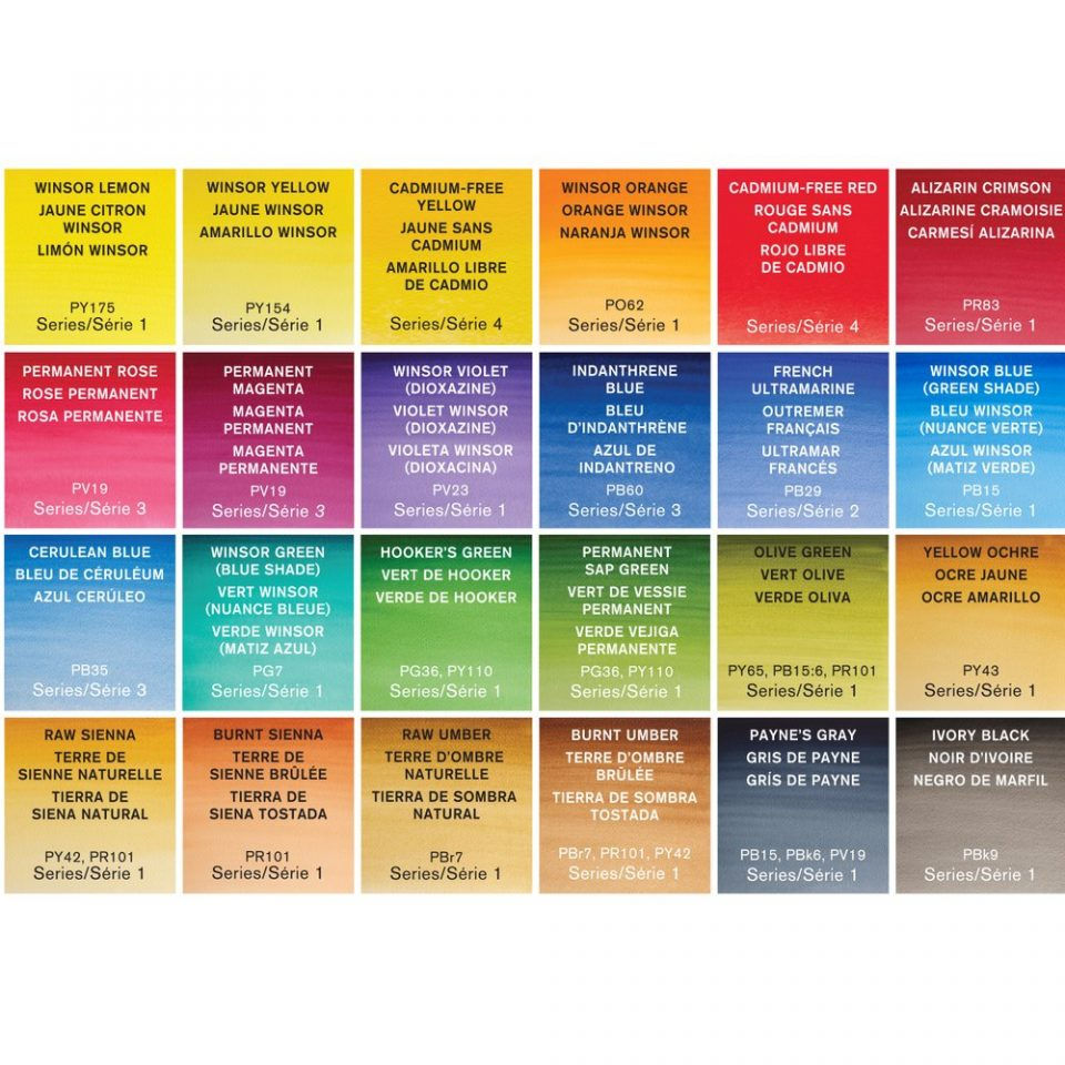 Hình thu nhỏ: Bộ màu nước cao cấp Winsor & Newton Set 24 Complete Travel Tin