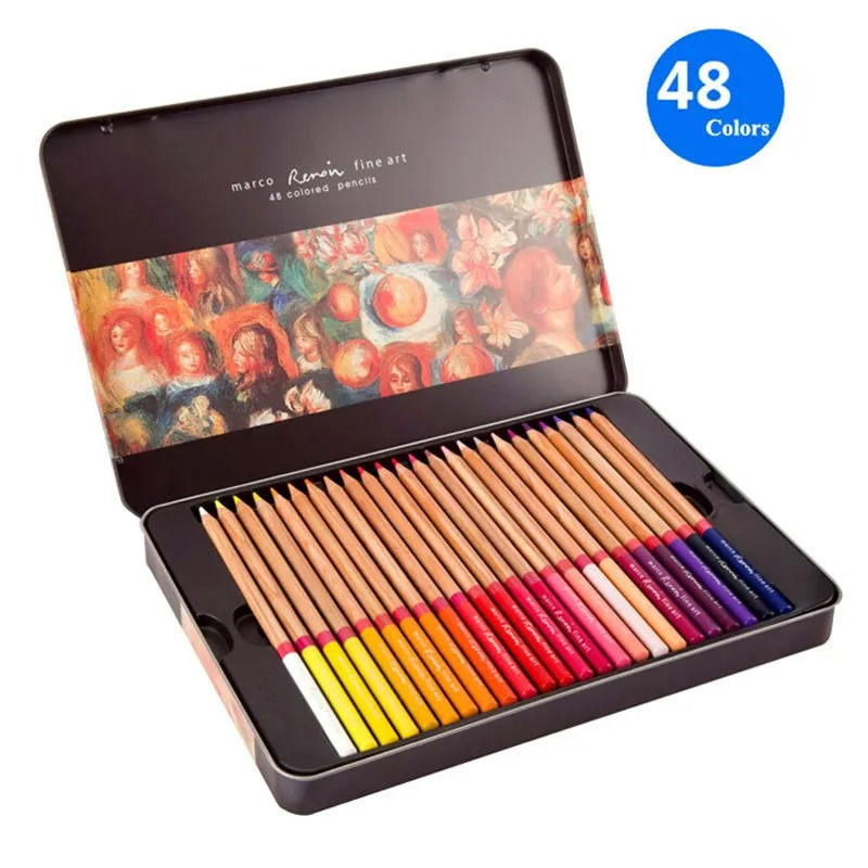 Hình thu nhỏ: Chì màu khô Marco Renoir 48 màu - Marco Renoir 48 Colored Pencils