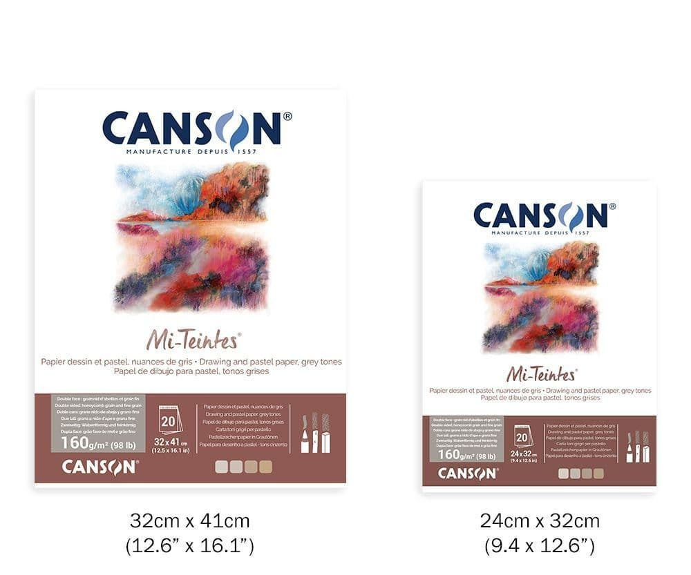 Sổ Canson Mi-Teintes 160gsm Grey