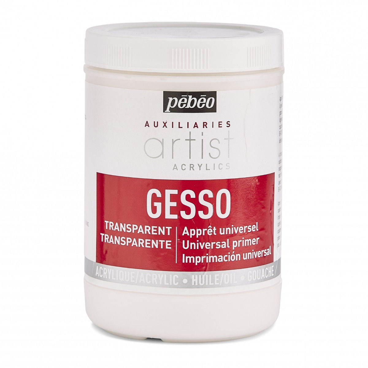 Chất Lót Trong Suốt Transparent Gesso Pebeo Artist 1 Lít