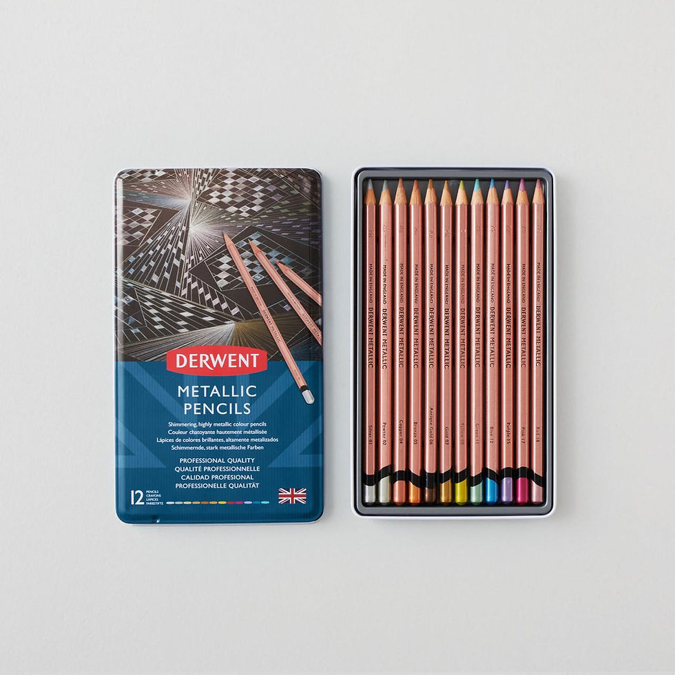 Hình thu nhỏ: Chì màu Derwent Metallic 12 màu