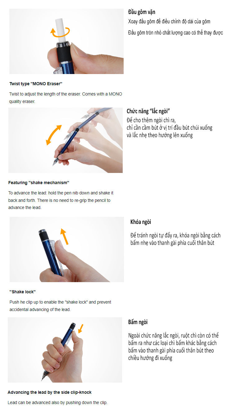 Hình thu nhỏ: Chì bấm Mono Graph bảng màu kỷ niệm 10 năm "NEUTRAL COLOR" 0.5