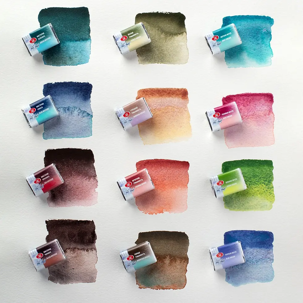 Hình thu nhỏ: Bộ màu nước tách lớp White Nights Metal Box Set 12x2.5ml Metamorphosis