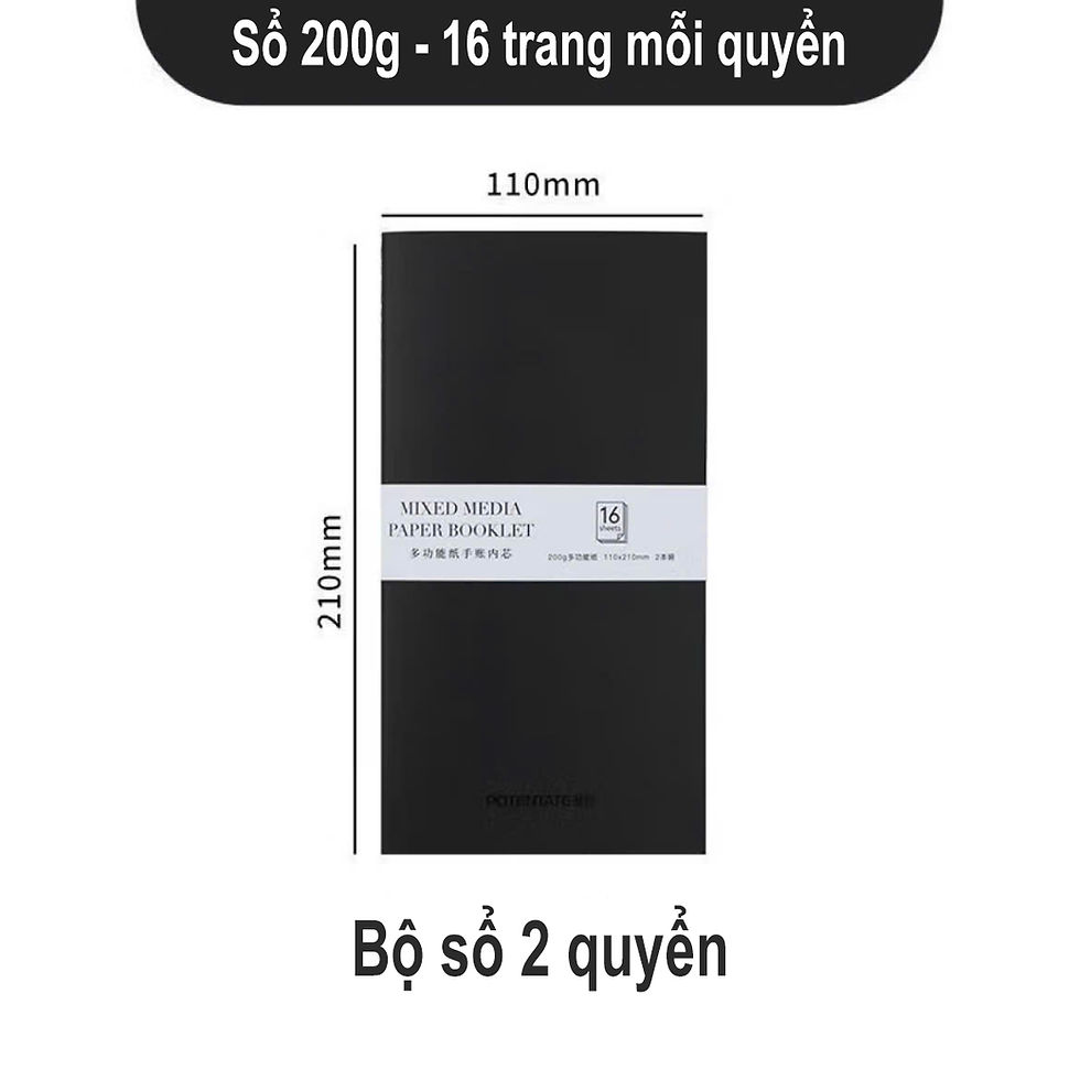 Hình thu nhỏ: Bộ sổ đôi Mixed Media Potentate 200gsm