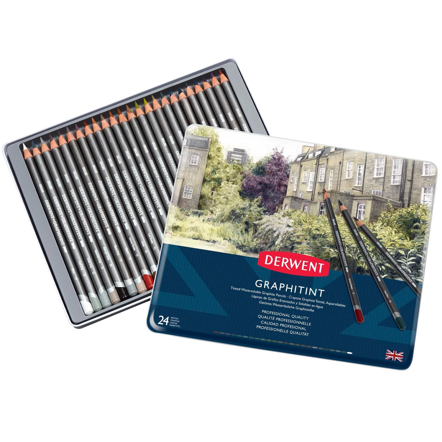 Derwent watercolor pencils 24 colors