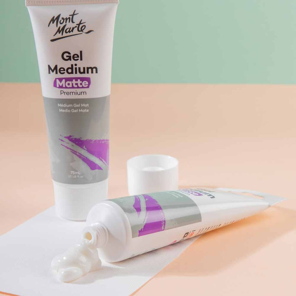 Thumbnail: Gel tạo độ mờ cho màu acrylic - Gel Medium Matt Mont Marte 75ml