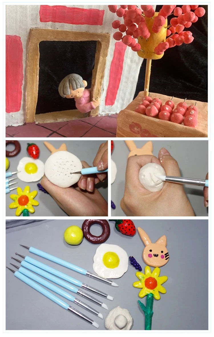 Hình thu nhỏ: Cọ Bộ Cao Su Đầu Bi 5 Cây
