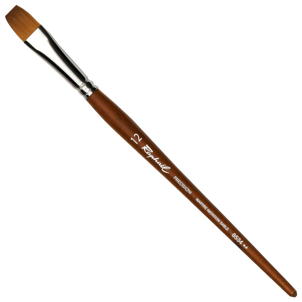 Thumbnail: Cọ dẹt lông nhân tạo Raphael Precision 8534 Flat