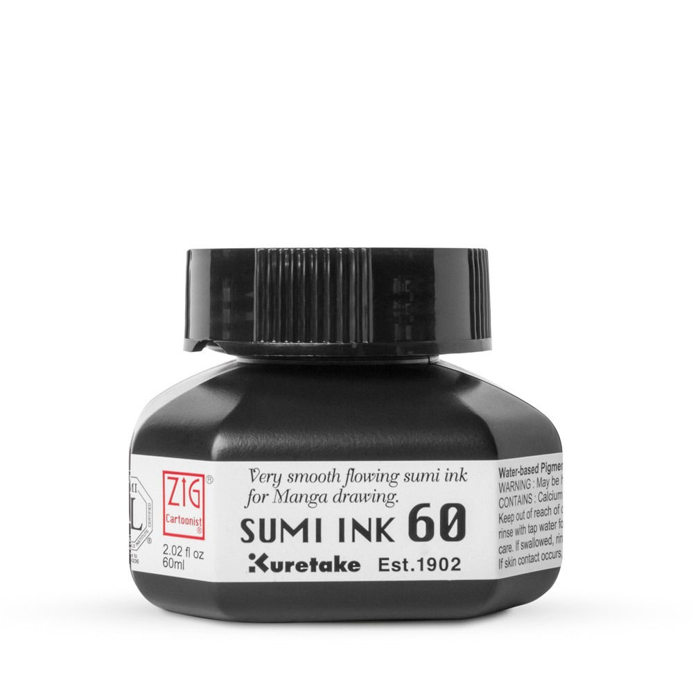 Mực Viết Thư Pháp ZIG Kuretake Sumi Ink 60ml