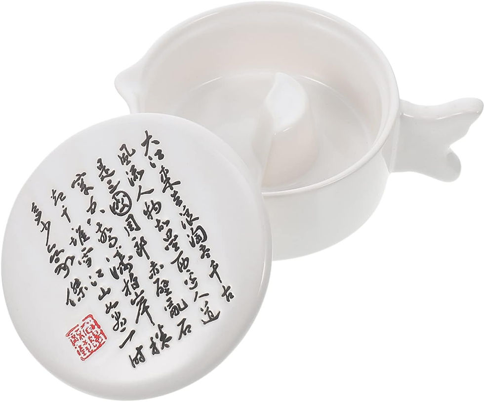 Nghiên sứ đựng nước CP-303 - Trắng